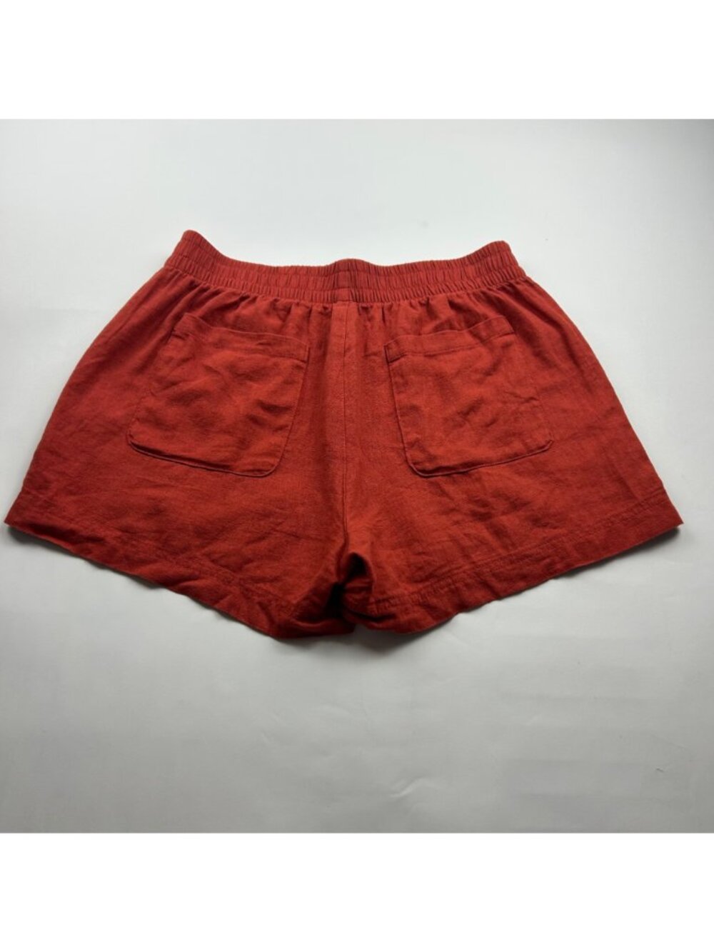 Old Navy Rusty Torch Linen Blend Pull On Shorts M - Picture 5 of 5